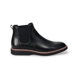 Sonoma Black Leather Ankle Boots